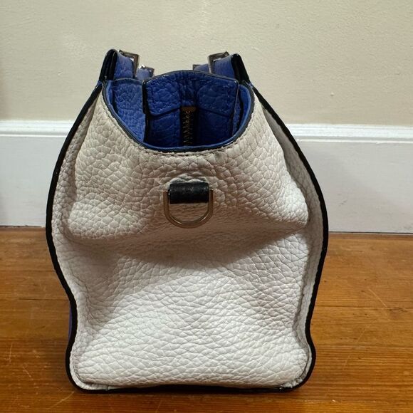 Kate Spade Chelsea Square Hayden Deep Blue White Black MISSING CROSSBODY STRAP - Picture 5 of 12